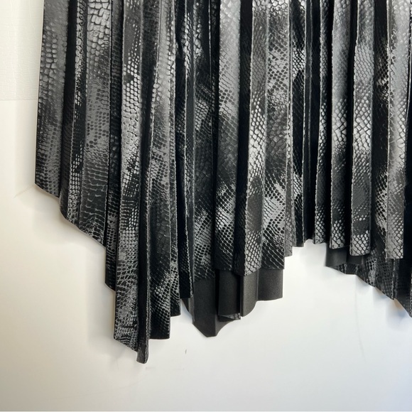 ALLSAINTS Phia Snakeskin Pleated Maxi Skirt - Picture 5 of 12